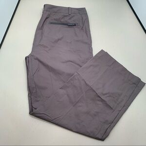 Liz Golf Sloane Pants Women Size 16 Gray Windbreaker Water Resistant